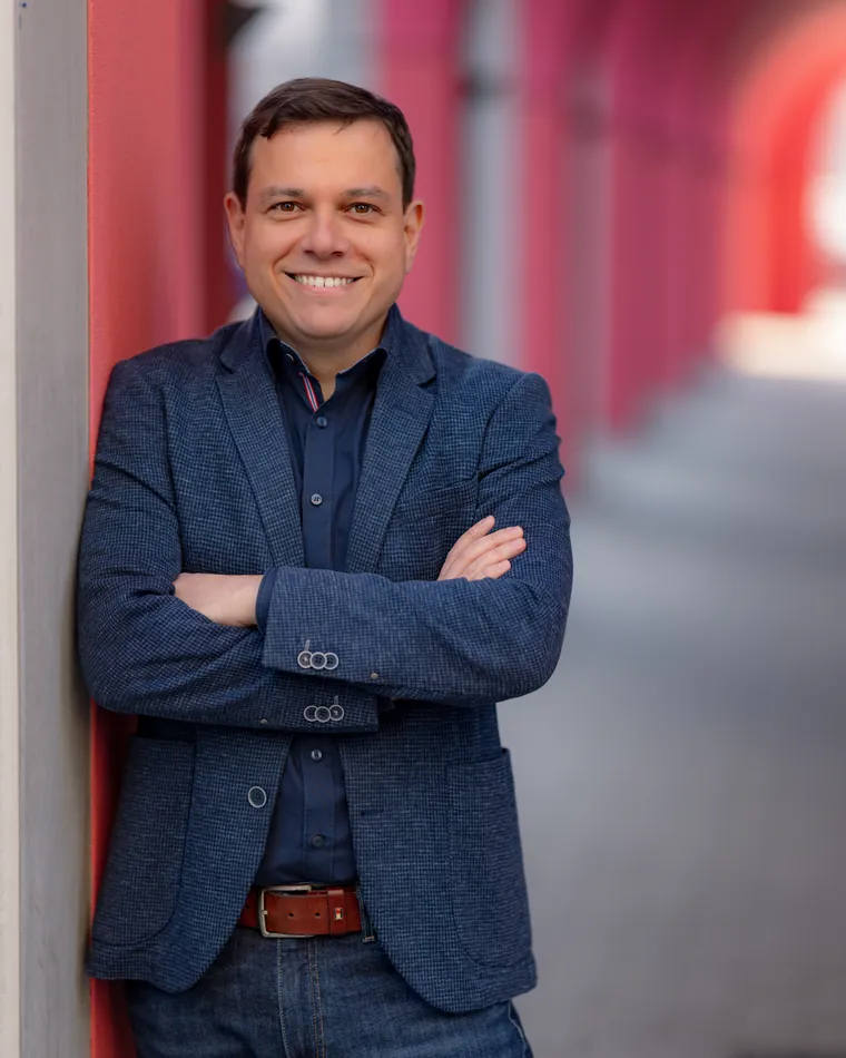 Denny Meirich, Coach aus Dresden, freundlich lächelnd